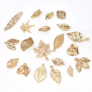 Custom Hollow Alloy Small Leaf Bow Ties for DIY Hair Clips and Ornaments - Bulk Supply