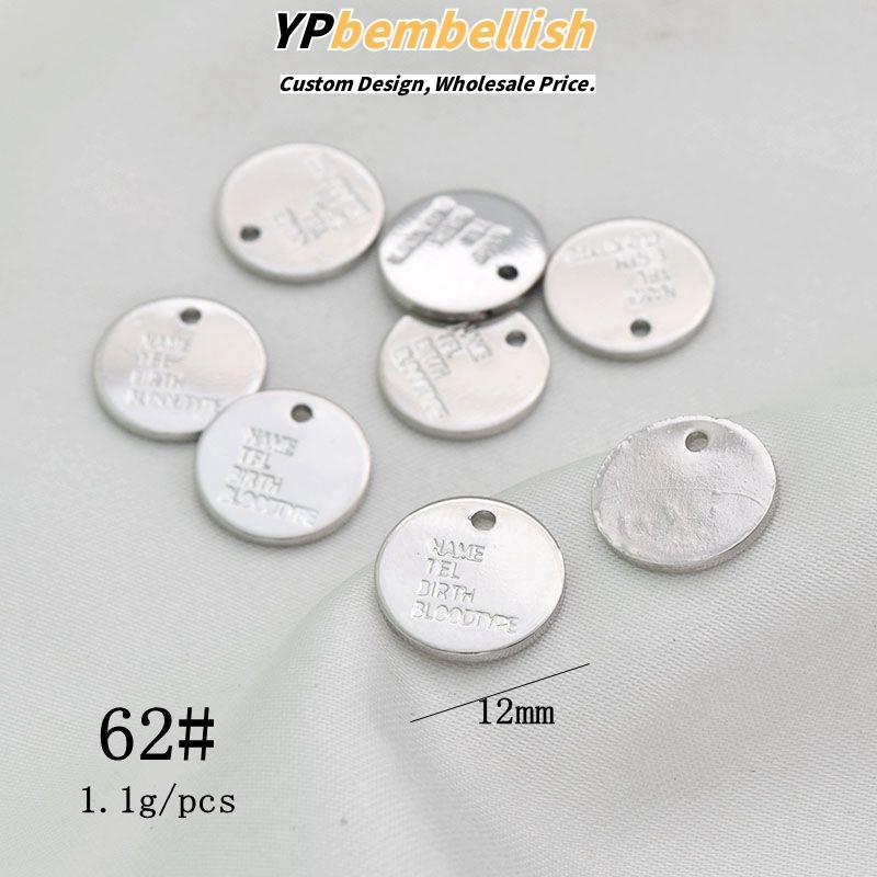 Wholesale Personalized Copper Base Heart-Shaped Charms with Engraved Letters for Handmade Accessories - MOQ Friendly