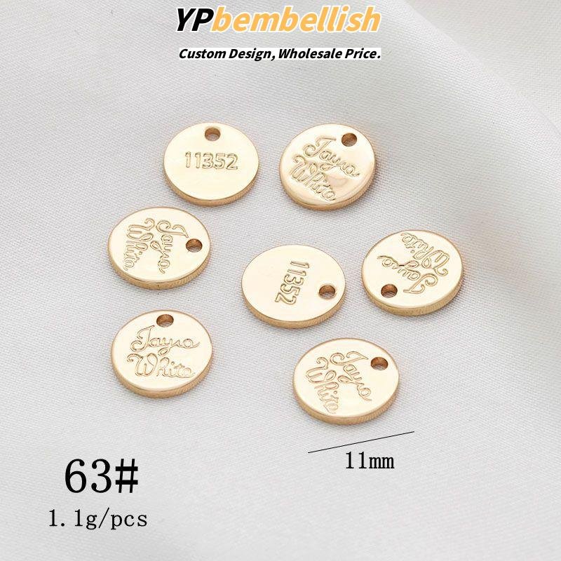 Wholesale Personalized Copper Base Heart-Shaped Charms with Engraved Letters for Handmade Accessories - MOQ Friendly
