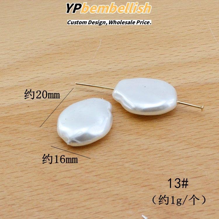Custom Amazon Bestselling Baroque Imitation Shell Beads Straight Hole Pearls for DIY - OEM Available