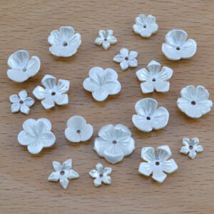 Custom Personalized ABS Imitation Shell Flower Resin Petals for Earrings and Hair Accessories - Wholesale Manufacturer