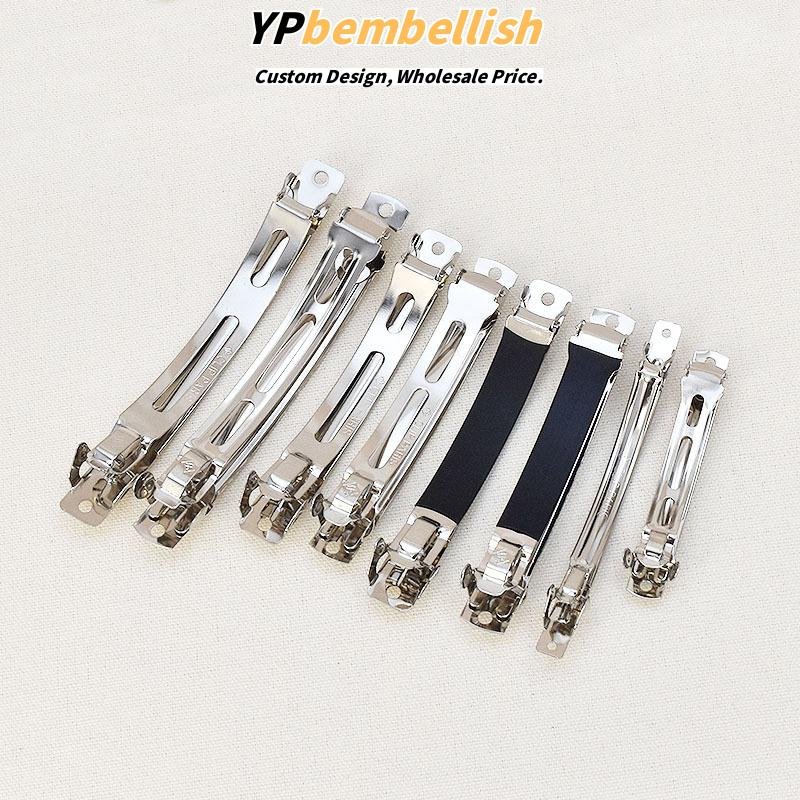 Custom Premium Thickened Spring Snap Clips for Handmade DIY Bow Hair Accessories - Fast Production