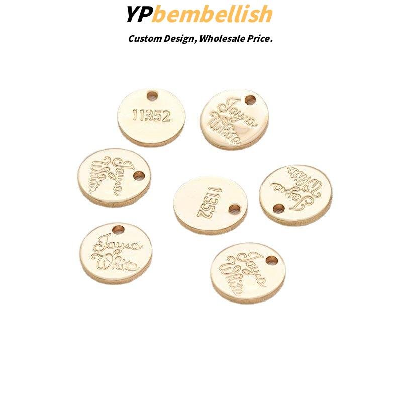 Wholesale Personalized Copper Base Heart-Shaped Charms with Engraved Letters for Handmade Accessories - MOQ Friendly