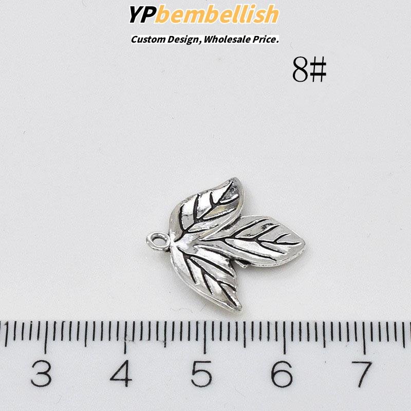 Custom Vintage Korean Matte Silver Alloy Pendant Badges for DIY Hair Clips - OEM Available