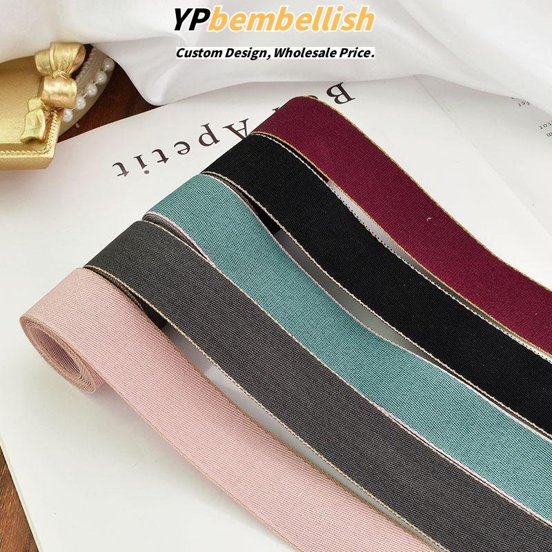 Custom Double-Sided Cotton Woven Ribbon Bows for DIY Hair Accessories - Low MOQ