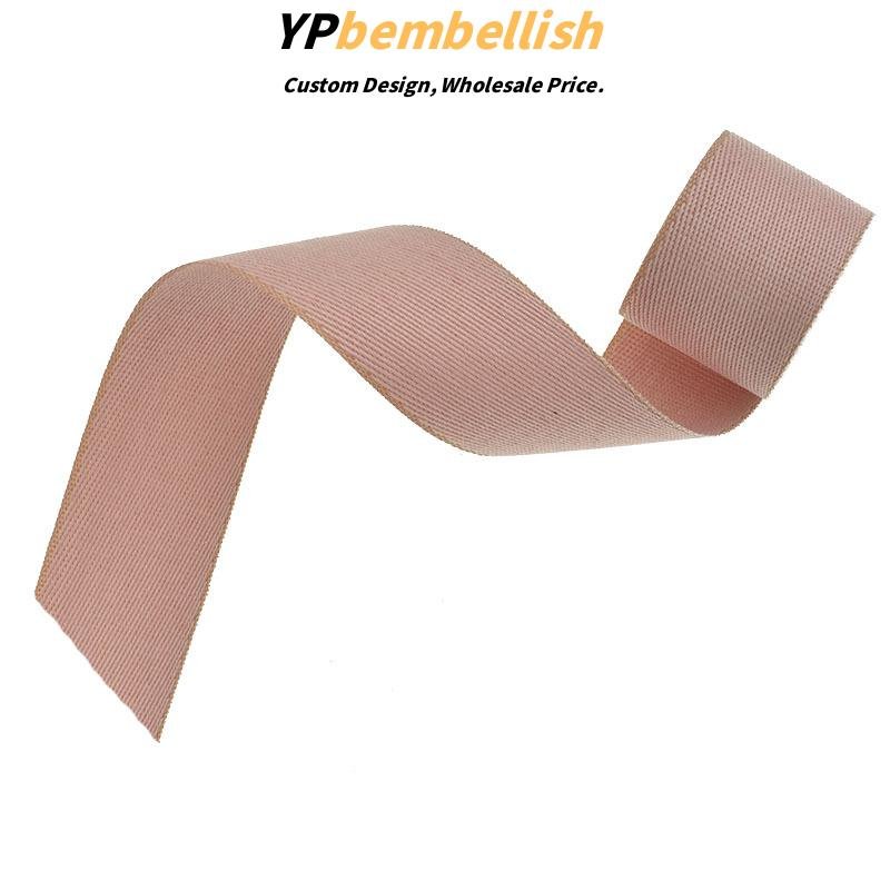 Custom Double-Sided Cotton Woven Ribbon Bows for DIY Hair Accessories - Low MOQ